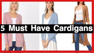 5 Types of Cardigans EVERY WOMAN NEEDS  In Their Closet!