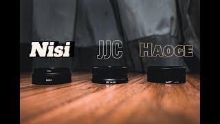 Ricoh Gr iii Filter Adapter comparisons Nisi, JJC, Haoge + JJC stick on UV filter