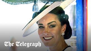 Princess of Wales makes first public appearance since cancer diagnosis | Trooping the Colour