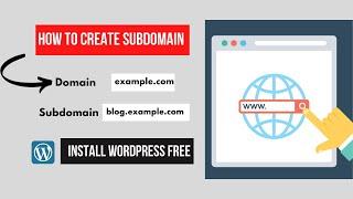 How to Create a Subdomain for Free in cPanel and Install WordPress | Hostinger