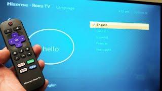 Hisense Smart TV (Roku TV) : How to Change Languages (Stuck in Another Language?)