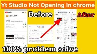 How To Fix Yt Studio Not Opening In Chrome fix Yt Studio not opening in Chrome problem fixed.