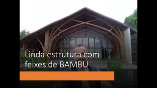 Linda estrutura em Bambu no Vietnã