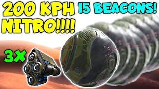 LOL! Nitro Ball! SKYROS With 3x Nitro Unit Crazy Speed 15 Beacons! War Robots Gameplay WR