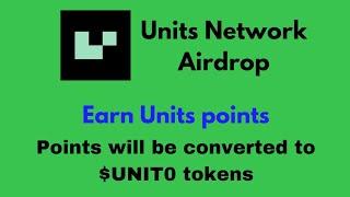 Units Wallet Testnet,  Earn Points and Points will be convert UNITO Tokens.