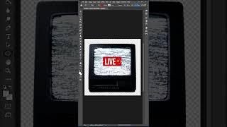 Retro TV GIF Tutorial  #shorts #photoshop