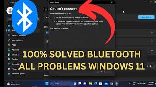 How To Fix Bluetooth Could Not Connect Error on Windows 11 || Bluetooth on off button is missing
