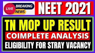 COMPLETE ANALYSIS | TN MOP UP ROUND RESULT | ELIGIBILITY FOR STRAY VACANCY ROUND