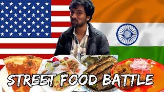 Full Video! NEW YORK Street Food Vs DELHI Street Food!! Who Does It Better?! 