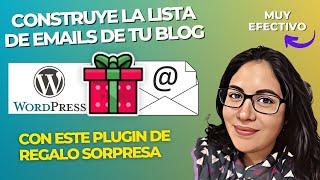 Construye tu Lista de Emails para tu Blog: Instalando este plugin de regalos Sorpresa - Wordpress