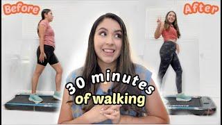 I walked for 30 MINUTES everyday FOR A WEEK | walking for weight loss