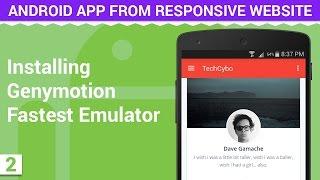 Installing Genymotion Fastest Emulator | Android App from Responsive Website - 2