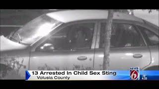 13 arrested in child sex sting