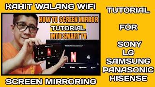 PAANO MAG SCREEN MIRROR NG CELLPHONE SA ATING TV KAHIT WALANG WIFI NA GAMIT