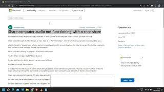 Share computer audio not functioning with screen share  on telegram,discord,google meet #screenshare