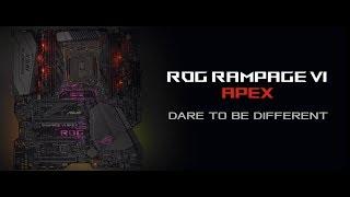 ROG Rampage VI Apex X299 Motherboard – Dare To Be Different | ROG