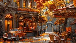 Wednesday Morning Jazz - Cozy Fall Coffee Shop Ambience with Relaxing Jazz Music for Stress Relief