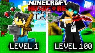 Reaching Level 100 In SOLO LEVELING Minecraft!