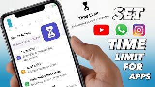 How To Set Time Limits For Apps on iPhone | Enable Parental Controls