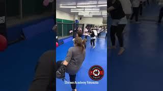 Strong Japanese Mom with 4 children. Samurai Japan Karate