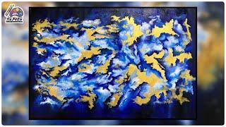 Easy Abstract Painting in Oil Colours | Free Pattern | Seemi Art Gallery