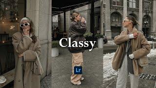Classy - Free Lightroom Mobile Presets | Classy Preset | Elegant Preset | Blogger Filter