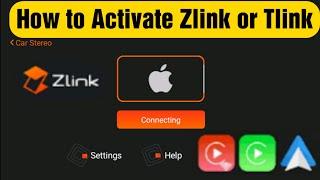Self activate Zlink for Apple car play & Android Auto