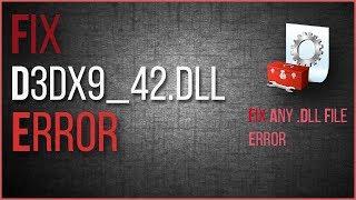 How To Fix d3dx9_42.dll missing | How to fix dll file is missing