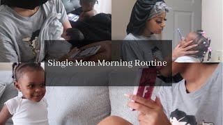 realistic morning routine with 2 under 2 | single mom edition