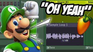 I Made a Beat Using ONLY Luigi Sounds and It's GREEN FIRE!