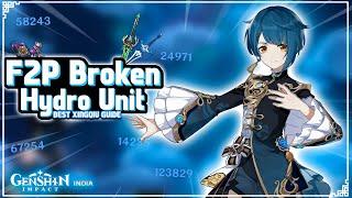 HINDI - BROKEN HYDRO UNIT Updated F2P Xingqui Guide - Best Artifacts, Weapons | Genshin Impact India