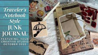 Traveler's Notebook Style Junk Journal: Featuring Your Creative Studio October 2022