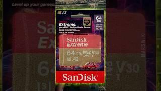 SanDisk extreme 64GB unboxing (microSDXC 170mb/s 80mb/s) #shorts #sandisk #microsd #unboxing #memory