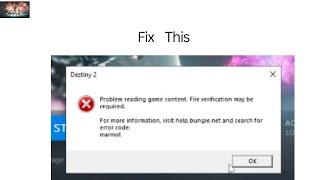 How to Fix “Error Code: MARMOT” in Destiny 2