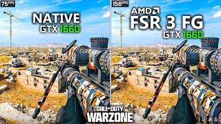 GTX 1660 | COD Warzone 3 - AMD FSR 3 Frame Generation