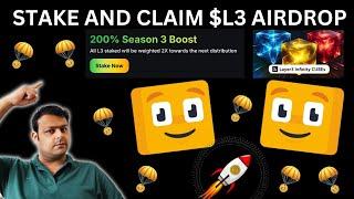 Claim and Stake Your Layer3 $L3 Airdrop | Airdrop Season 3 is Live