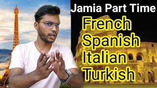 Jamia Part Time Languages Course| French Spanish Italian Turkish Russian.