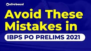 Avoid These Mistakes in IBPS PO Prelims Exam 2021 #ytshort #ibpspo2021