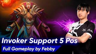 INVOKER HARD SUPPORT 5 Pos by Febby | Dota 2 7.35b Pro Gameplay