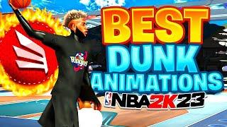 BEST DUNK ANIMATIONS 2K23!! NEVER GET BLOCKED AGAIN AND GET UNLIMITED CONTACT DUNKS!!