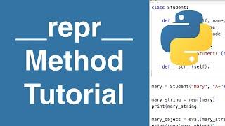 __repr__ Method | Python Tutorial