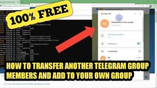 How to transfer members from other telegram group to your own group