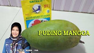 Mangga dan agar agar jadi olahan PUDING yang ter ENAK di KOTA Ku