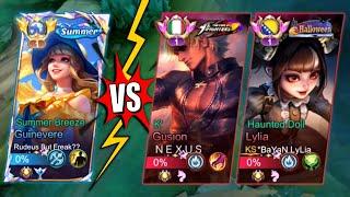 Global No.1 Guinevere VS Supreme No.1 Gusion & Lylia - Top 1 Global Guinevere by Rudeus But Freak??