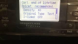 Canon Image Class mf244dw printer reset