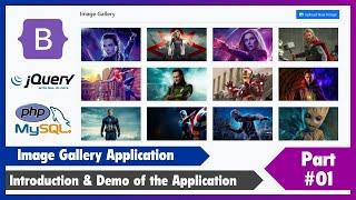 #01 Image Gallery Application Using Bootstrap 5, jQuery, PHP & MySQL