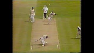 ANDY LLOYD HIT BY MALCOLM MARSHALL ENGLAND v WEST INDIES 1st TEST MATCH DAY 1 EDGBASTON JUNE 14 1984