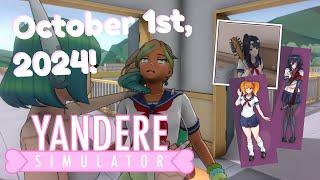 October 1st, 2024 - New Artwork, Dialogue, and More! | Yandere Simulator