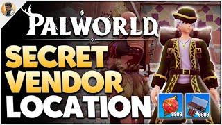 Palworld - AMAZING Secret Vendor! Infinite Ammo, Golden Keys, and Hyper Spheres | Tips & Tricks