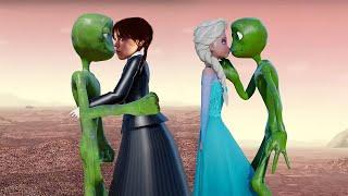 Dame tu Cosita KISS COMPILATION (Frozen Elsa Wednesday Addams Super Mario)